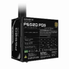 Fuente De Poder Gigabyte Gp-p650g Pg5, 650w, 80 Plus Gold, 24-pin Atx, 12vhpwr, 120mm, Negro